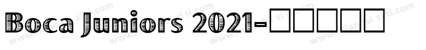 Boca Juniors 2021字体转换